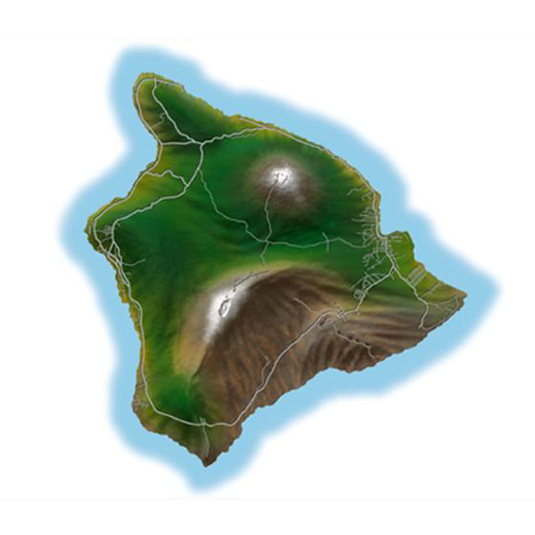 Hawaii Island 3D Image